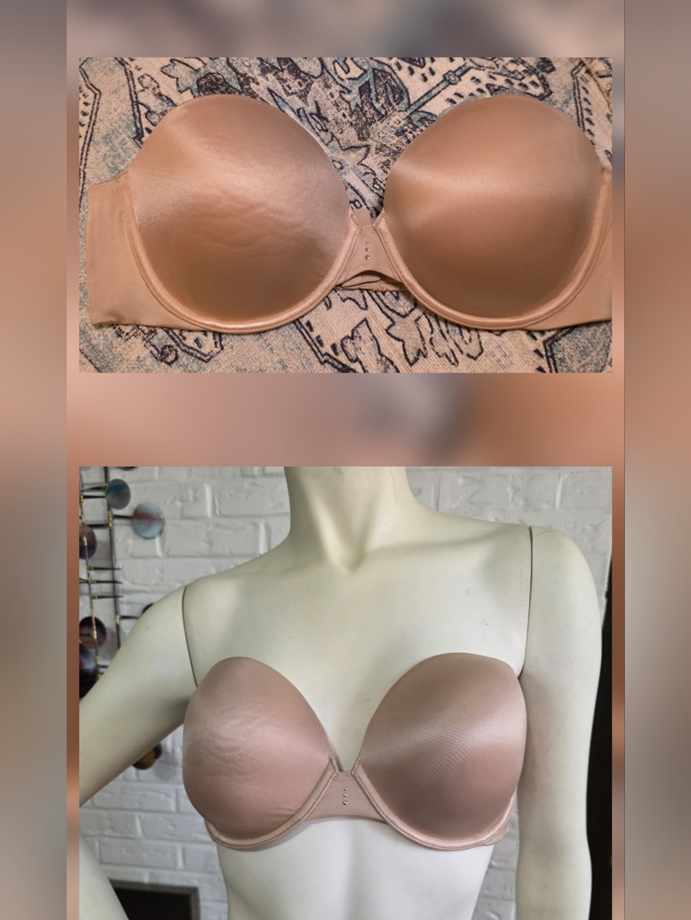 VICTORIA'S SECRET | Strapless Nude T-Shirt Bra - Smooth Molded Cups